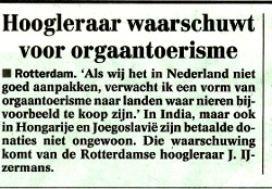  Orgaantoerisme? 