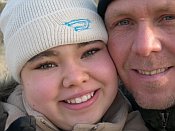  Amber en haar vader/donor Michel 